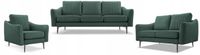 Zestaw CORI 3+2+1 Kanapa, sofa i fotel Cloud 39 zielony PRODUCENT PL