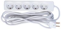 MicroConnect 5-way Danish Power Strip 5m