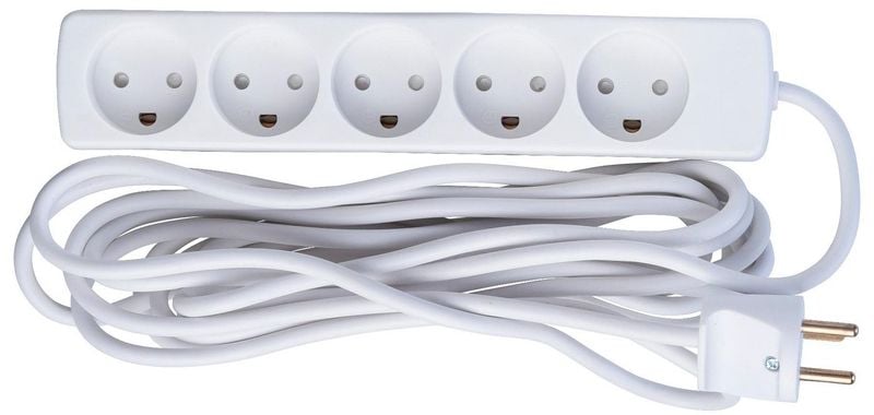 MicroConnect 5-way Danish Power Strip 5m zdjęcie 1