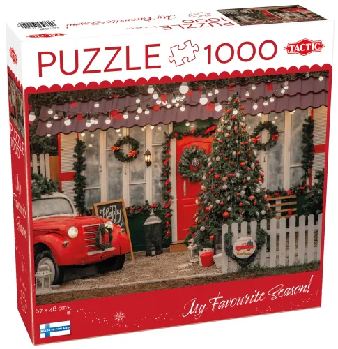Puzzle Tactic XMASS 1000 elementów Pokój Św Mikołaja Święta Boże Narodzenie na Arena.pl