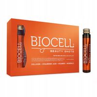 BIOCELL Beauty Shots | Kolagen 5000mg + Kwas Hialuronowy i OPC | 14 Fiolek