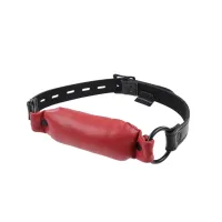 sportsheets saffron soft bit gag - knebel z miękką poduszką, czerwony