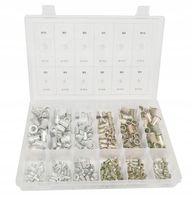Nitonakrętki M3-M10 zestaw 300szt Alu+Stal SilverTools