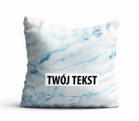Poduszka Dekoracyjna MARMUR  z Twoim napisem M07