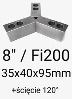 Szczęki tokarskie miękkie 35x40x95 Fi200 ścięte