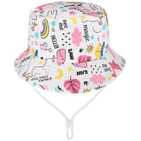 Różowe Dinozaury Kapelusz Dziecięcy Z Regulacją Bawełniany Letni Kap-F