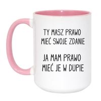 Duży Biało-Różowy 450 ml