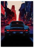 Plakat cyfrowy do wydruku oldschool auto
