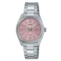 Zegarek Damski Casio LADY DATE - PINK Srebrzysty (Ø 30 mm)