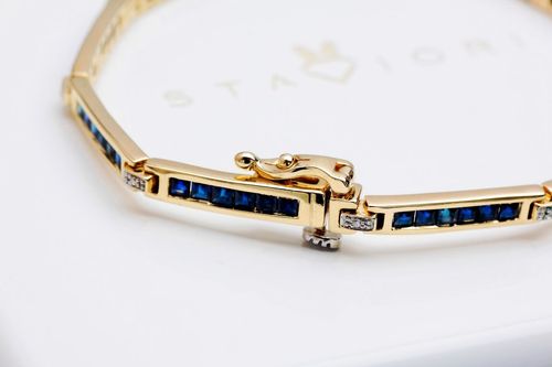 Złota bransoleta BZD4585 - Diament na Arena.pl