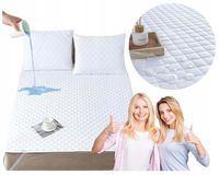 Ochraniacz na Materac 140x200 WODOODPORNY Pikowany Podkład Pokrowiec