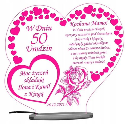 18 50 60 70 80 90 URODZINY STATUETKA PREZENT LED na Arena.pl