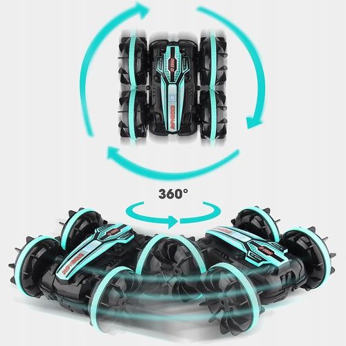 SAMOCHÓD ZDALNIE STEROWANY RC GESTAMI AMFIBIA 2 PILOTY 4x4 360° PŁYWAJĄCY na Arena.pl