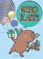 Karnet A5 Kapibara Akrobatka