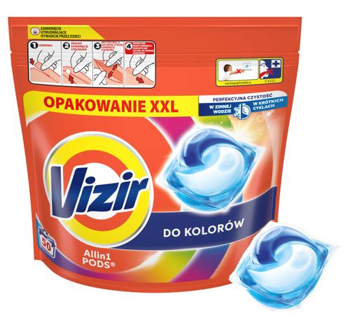 VIZIR Kapsułki Do Prania All In 1 PODS Do Koloru 50 szt. na Arena.pl