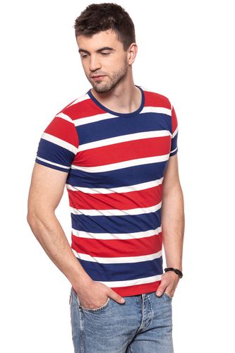 WRANGLER STRIPE TEE TRUE RED W7B29DY74 M na Arena.pl