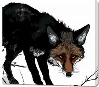 Obraz 100x90cm Nieufny Lis