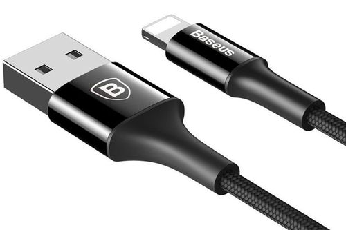 Baseus Shining kabel USB Lightning iPhone 2A 1m Czarny - Czarny na Arena.pl