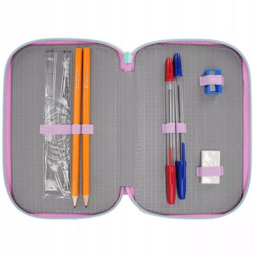 PIÓRNIK TRZYKOMOROWY Z WYPOSAŻENIEM DLA DZIEWCZYNKI OMBRE KOT PIES KOTKIEM na Arena.pl