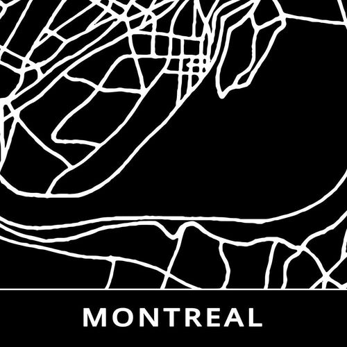 Obraz na płótnie – Canvas, plan miasta Montreal 90x60 na Arena.pl