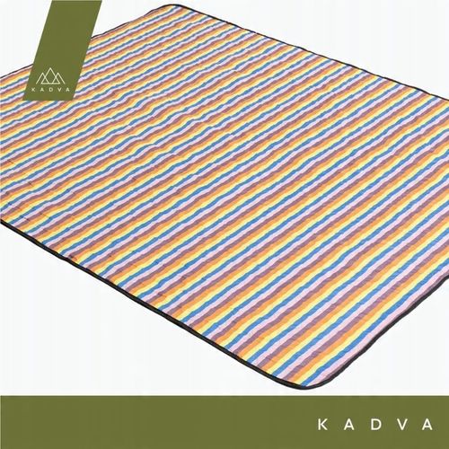 DUŻY Koc PIKNIKOWY turystyczny KADVA Rulo 140 x 170 cm PLAŻOWY na biwak na Arena.pl