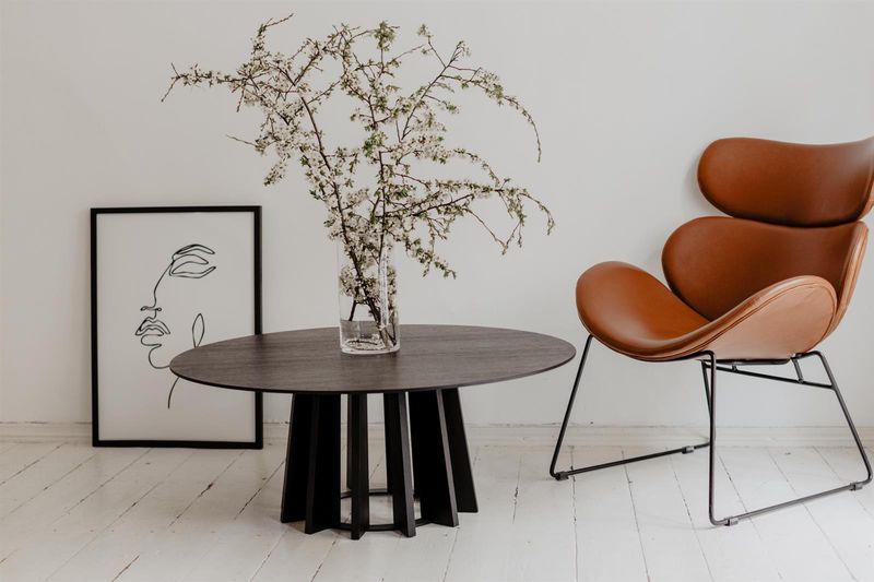 Stolik kawowy TAVLE czarny dąb zdjęcie 2