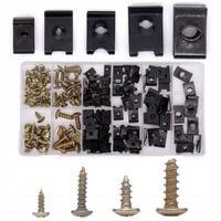 WKRĘTY PODKŁADKI DO KAROSERII ZDERZAKA ZESTAW x170 SPINKI MOCOWANIA UCHWYTY