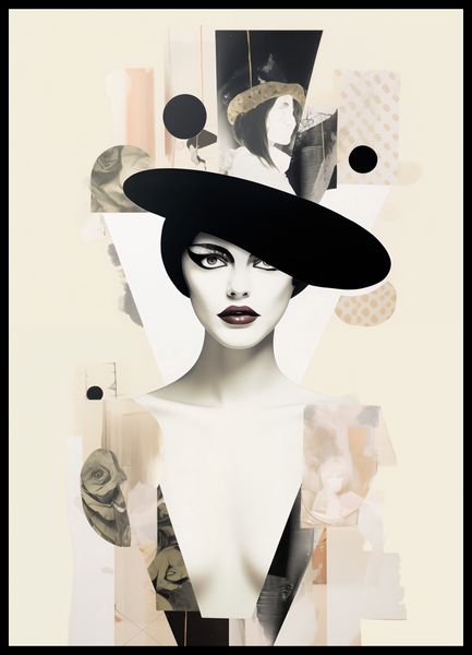 Plakat 50x70cm Portret en Décalage zdjęcie 2