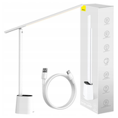 lampa biurowa baseus smart eye składana, akumulatorowa (biała)