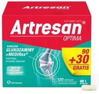 ARTRESAN OPTIMA na stawy glukozamina 120 kapsułek