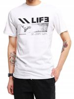 MORAJ męska bluzka t-shirt męski bawełna XXL biały