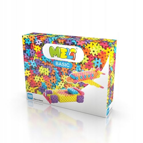 KLOCKI WAFLE KONSTRUKCYJNE MELI Basic 600 El MINI PUZZLE GOFRY EDUKACYJNE na Arena.pl