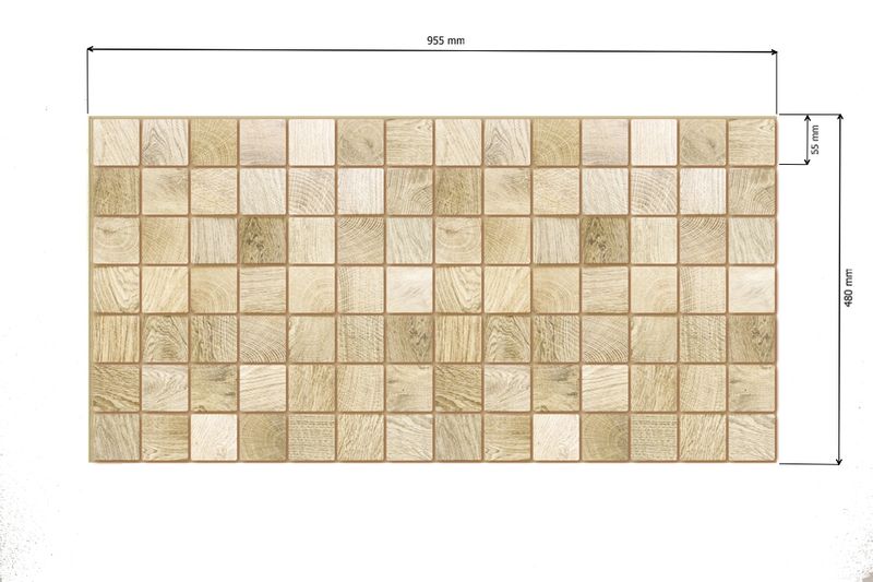 Panele Ścienne 3D PCV Jasne Drewno Bleached BAR zdjęcie 3