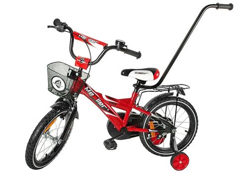 Rower 16 MEXLLER BMX czerwono-czarny + koszyk 16r. na Arena.pl