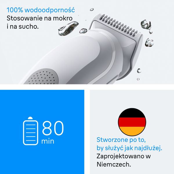 trymer BRAUN BG3530 Biały zdjęcie 8