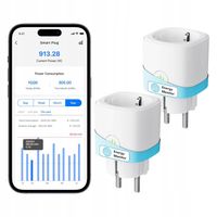 GNIAZDKO INTELIGENTNE WIFI Z POMIAREM ENERGII 16A SCHUKO