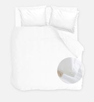 Poszewka na kołdrę Vintage Satin Biały 240x220 cm