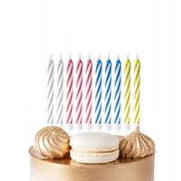 ŚWIECZKI URODZINOWE KOLOROWE MAGICZNE NIEGASNĄCE NA IMPREZĘ URODZINOWĄ 10SZ