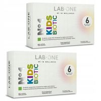LAB ONE 2X KIDSBIOTIC 30 sasz. PROBIOTYK DLA DZIECI i NIEMOWLĄT -DŁUGA DATA
