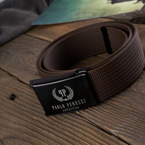 pasek parciany paolo peruzzi modny brązowy pw-26-125 na Arena.pl
