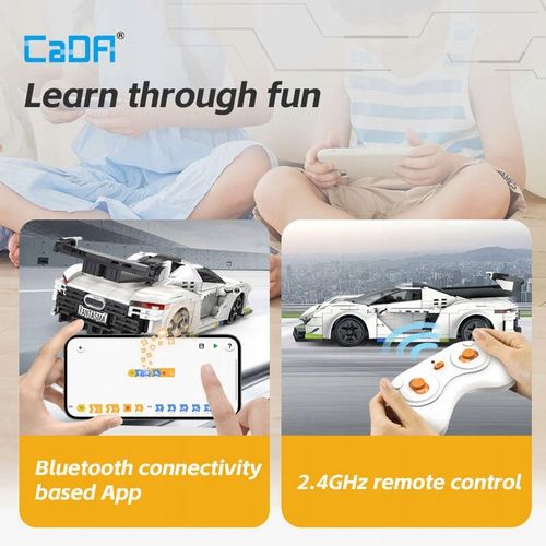 KLOCKI CADA ZDALNIE STEROWANY SAMOCHÓD WYŚCIGOWY AUTO FANTASMA 322 EL. DUAL na Arena.pl