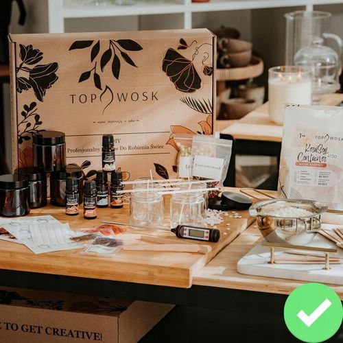 Zestaw do robienia wyrobu świec sojowych DUŻY idealny na PREZENT na Arena.pl