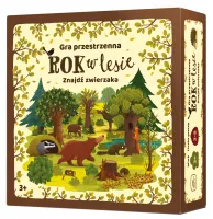 Rok w lesie Znajdź zwierzaka - gra dla dzieci ćwicząca pamięć i refleks
