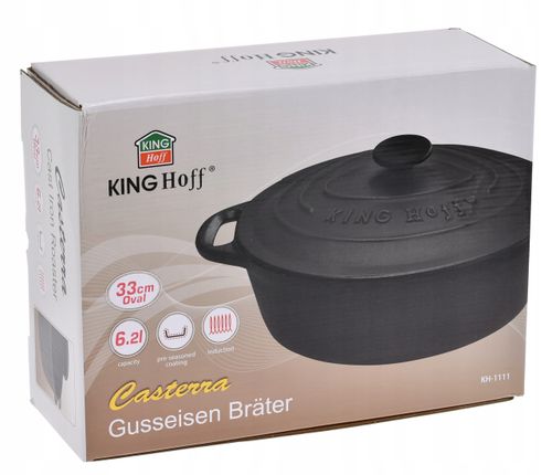 Brytfanna, żeliwo 6,2l Kinghoff na Arena.pl
