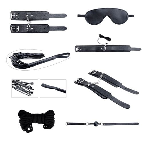 secret desires black bdsm kit 8pcs na Arena.pl