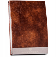 wizytownik ze skóry ekologicznej - peterson