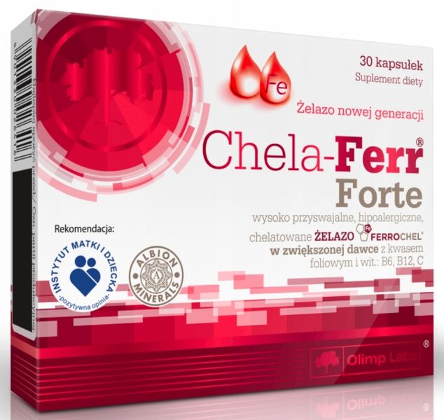 OLIMP CHELA-FERR FORTE 30kaps MOCNE ŻELAZO zdjęcie 1