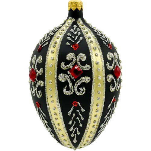 Ekskluzywne jajo Faberge z kryształkami: czarne na Arena.pl