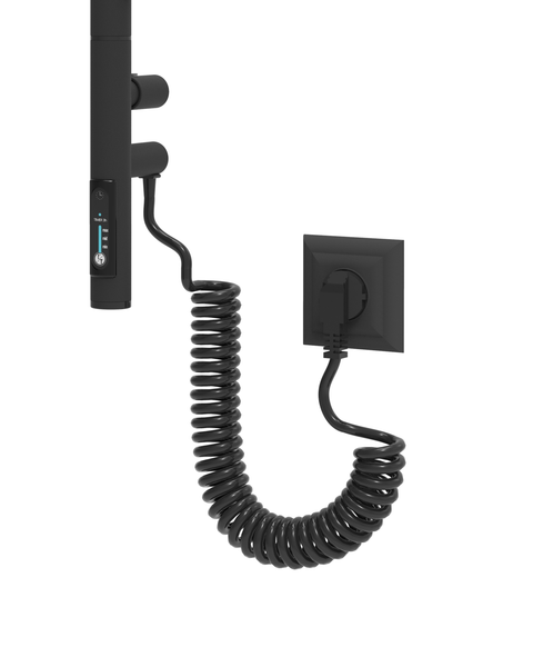 ELNA Grzejnik łazienkowy elektryczny Fluger 4 Black 4 elementy ruchome zdjęcie 9