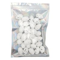 JAJKA STYROPIANOWE BIAŁE NAKRAPIANE MAŁE JAJECZKA 36szt 3cm